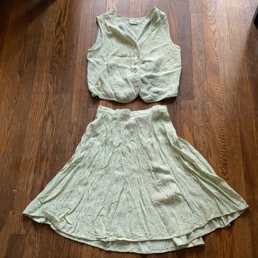 CLIO vintage floral two piece set